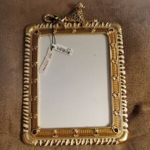 ST JOHN HOME NEW 5X7 GOLD COUGAR RHINESTONE FRAME RARE
